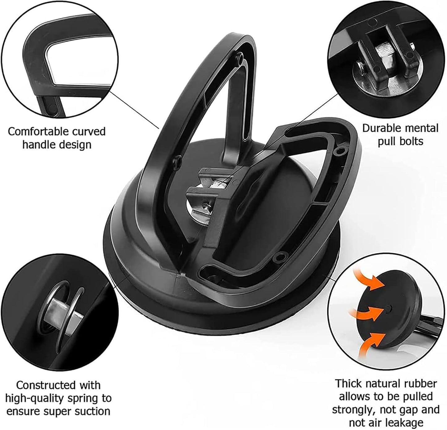 2 Stück Auto Dellen Reparatur Werkzeuge, Dellen Abzieher Auto Dent Saugnapf Auto Karosserie Dellen Abzieher Entfernungswerkzeug Für Auto Fliesen Spiegel (Schwarz)